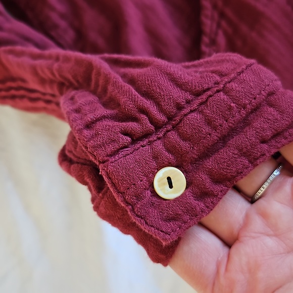 CP Shades Cotton V Neck Red Oversized Dress Size XS - Picture 10 of 10